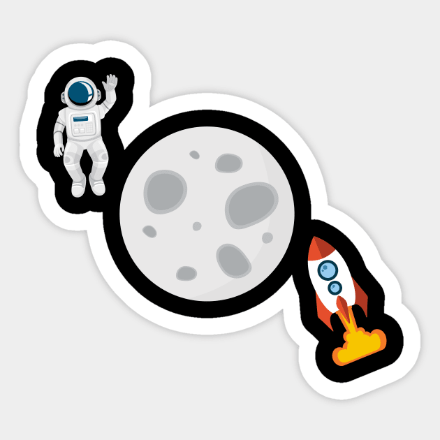 Space Sticker by MaiKStore